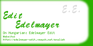 edit edelmayer business card